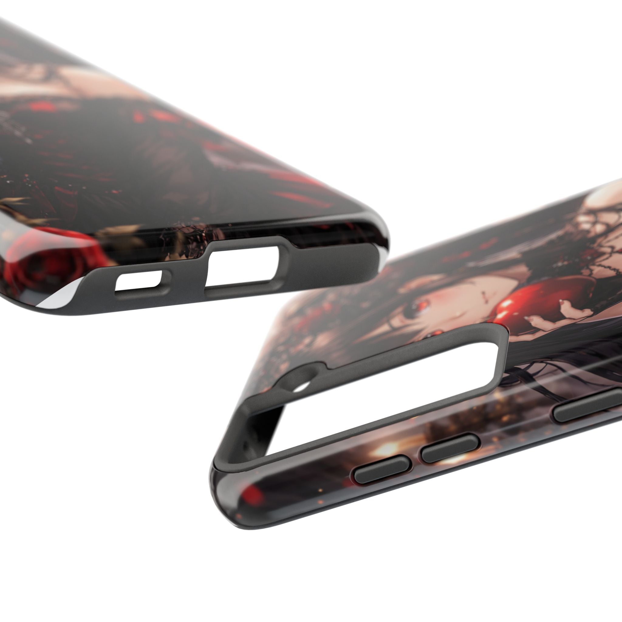 Gothic Anime Girl Holding Apple | Tough Phone Cases