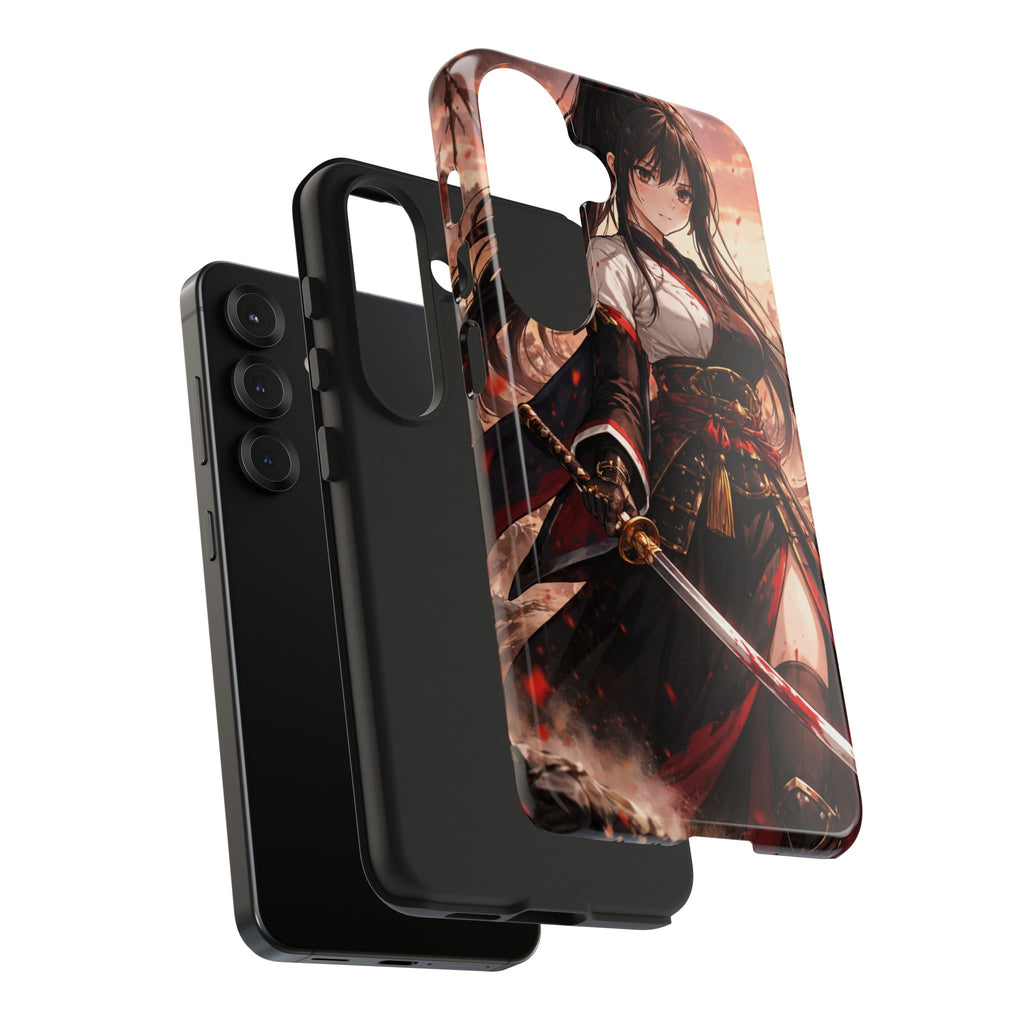 Samurai Girl Anime Art Phone Case | Tough Phone Case