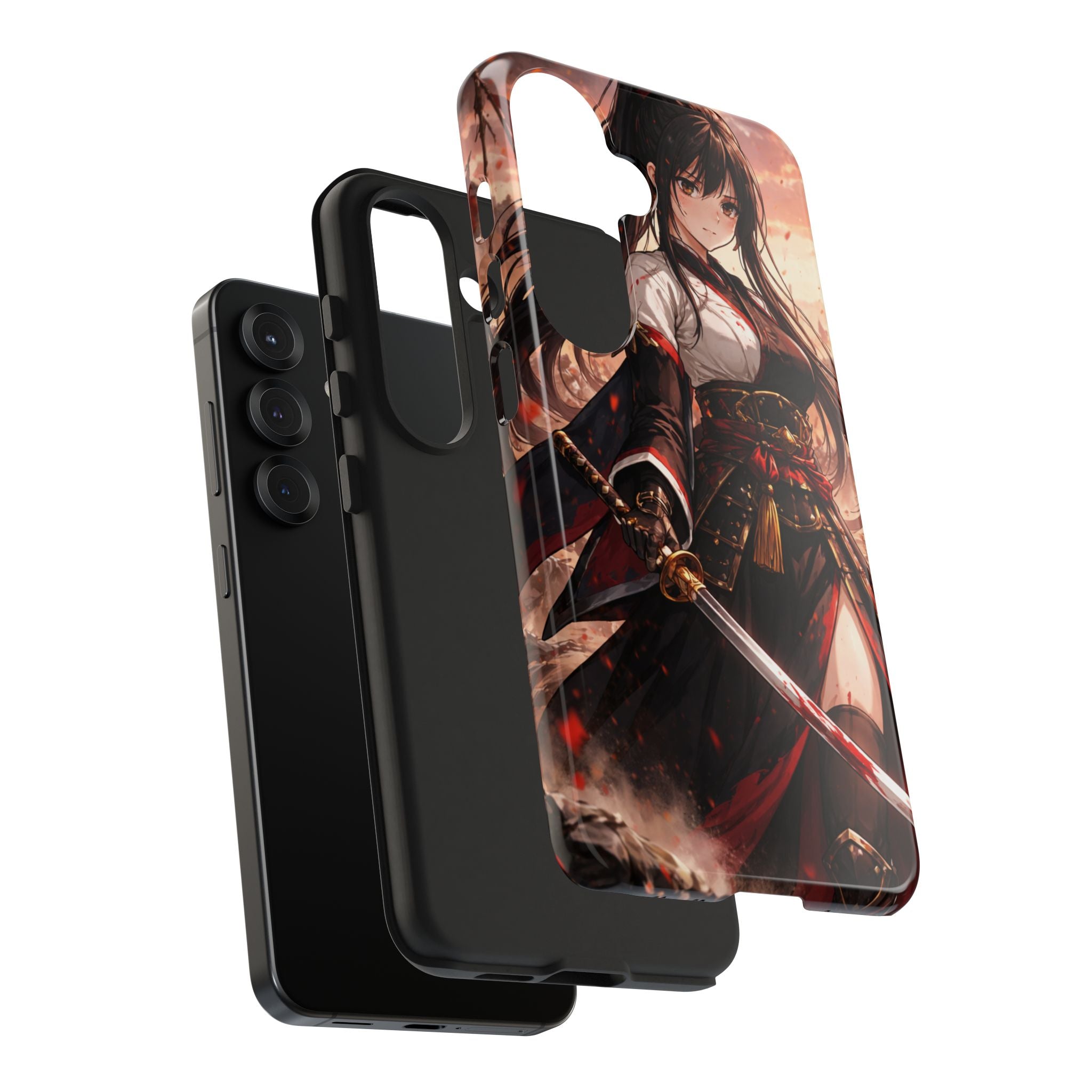 Samurai Girl Anime Art Phone Case | Tough Phone Case