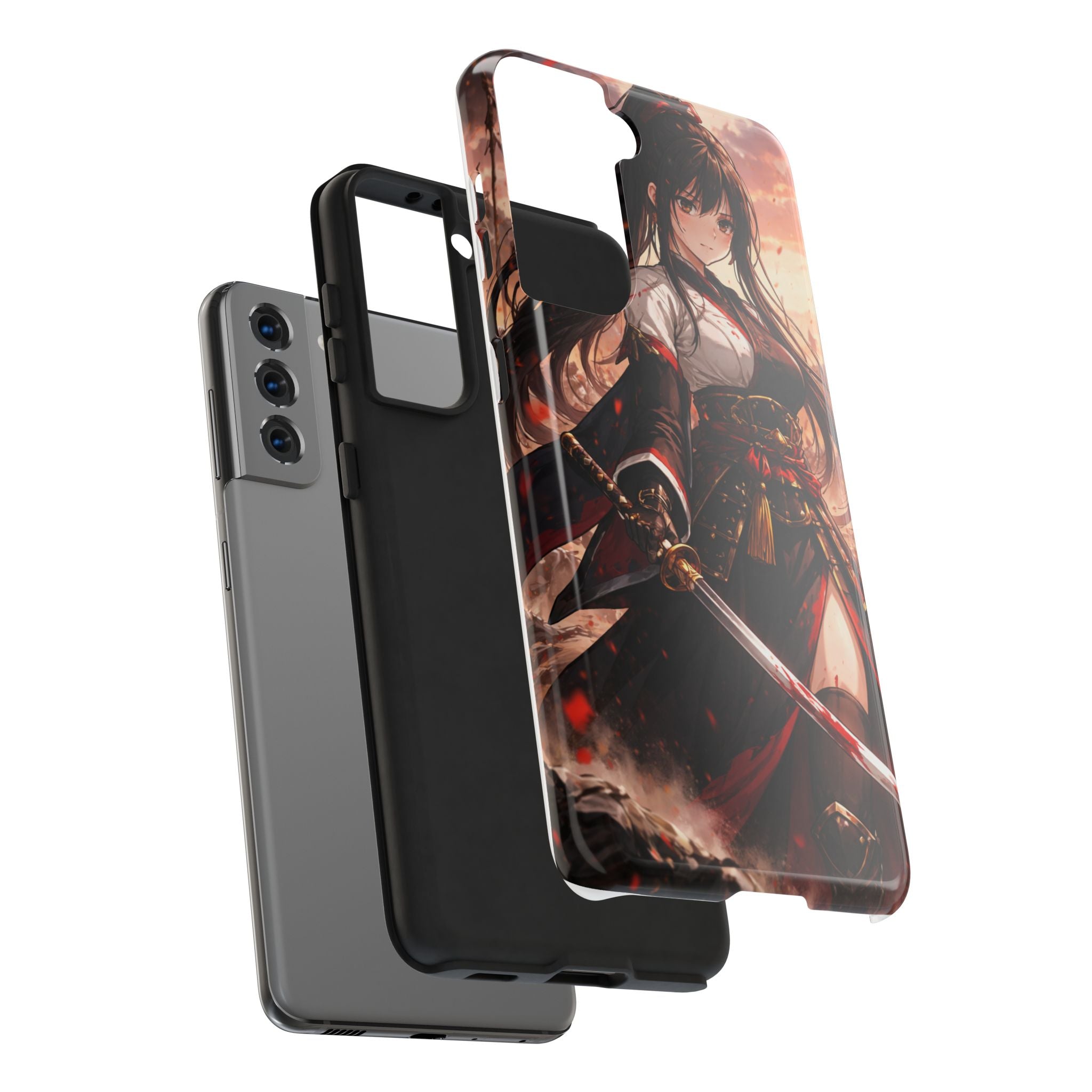 Samurai Girl Anime Art Phone Case | Tough Phone Case