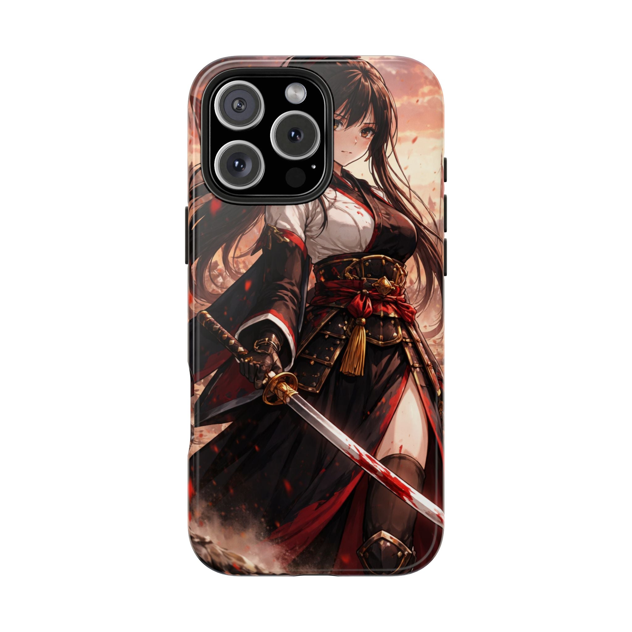Samurai Girl Anime Art Phone Case | Tough Phone Case