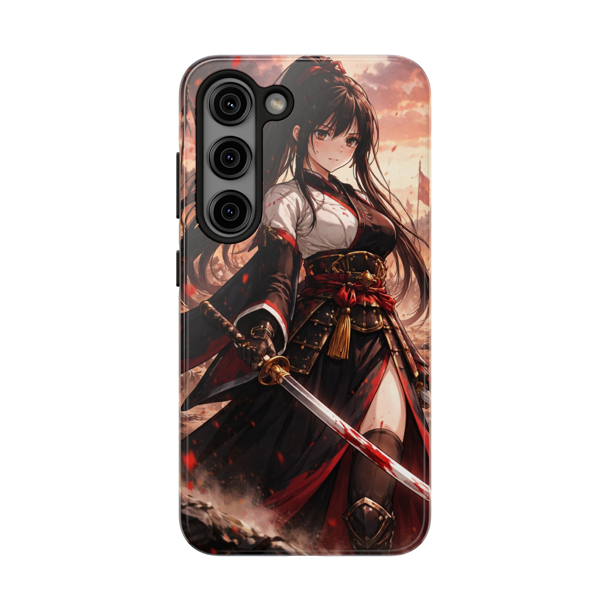 Samurai Girl Anime Art Phone Case | Tough Phone Case