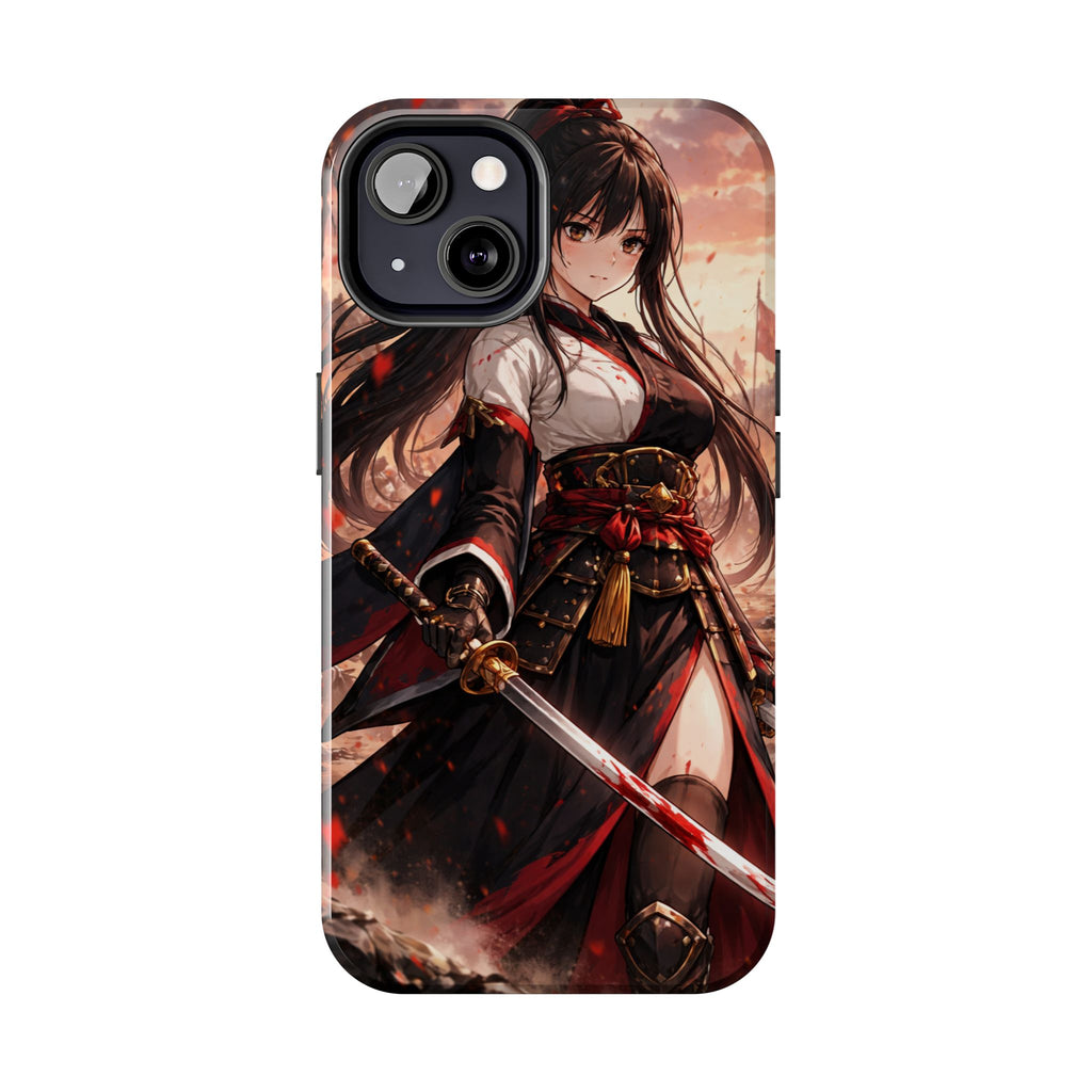 Samurai Girl Anime Art Phone Case | Tough Phone Case