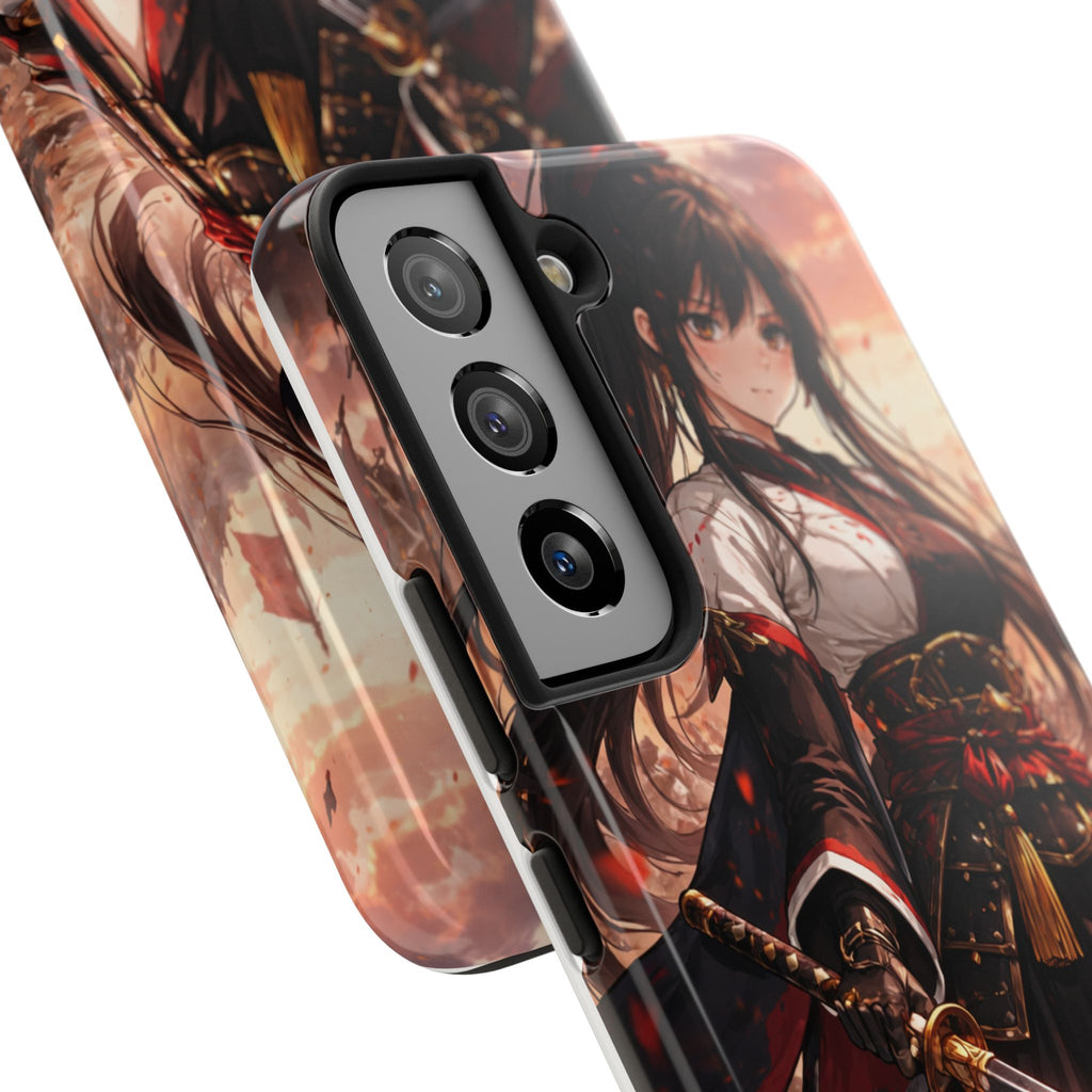 Samurai Girl Anime Art Phone Case | Tough Phone Case