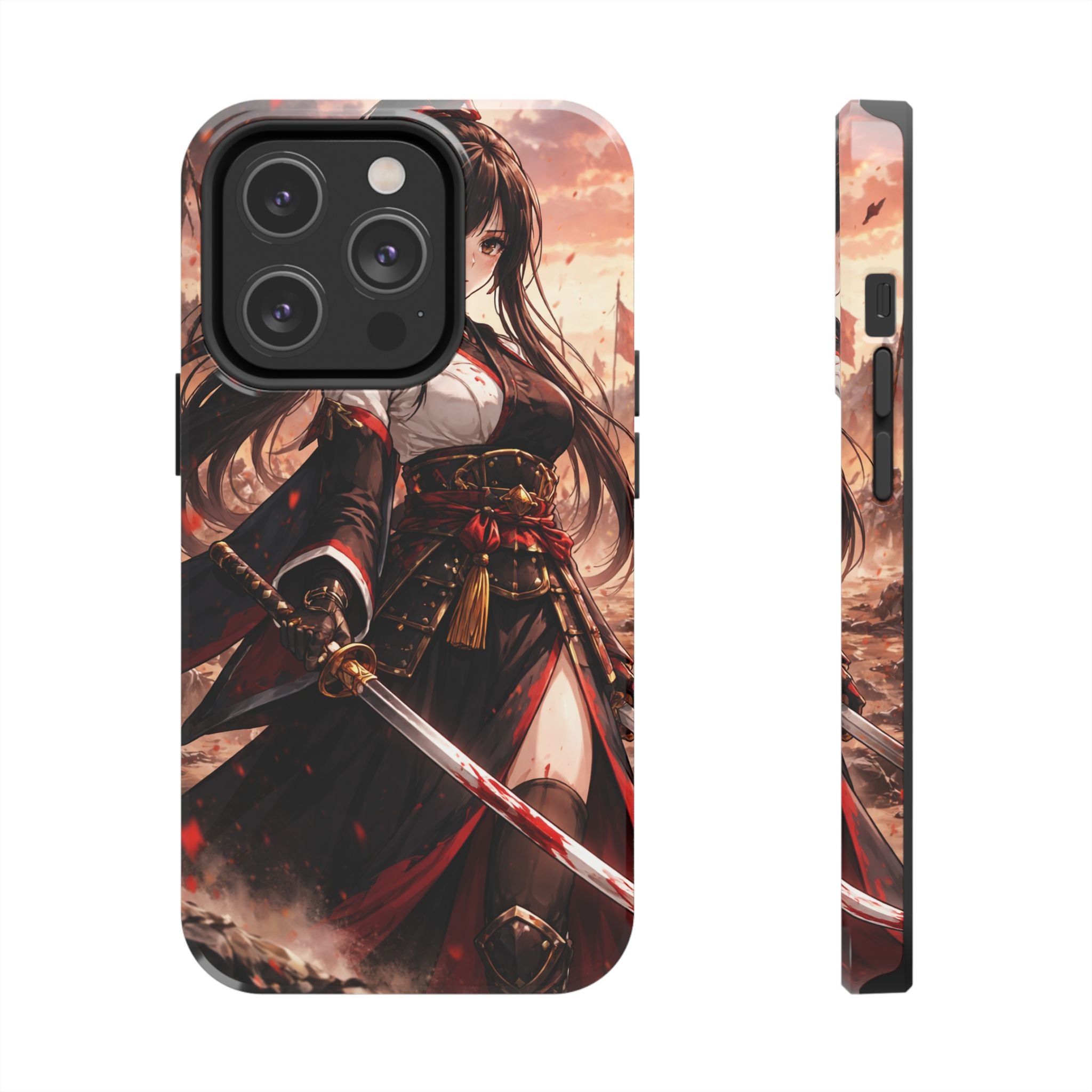 Samurai Girl Anime Art Phone Case | Tough Phone Case
