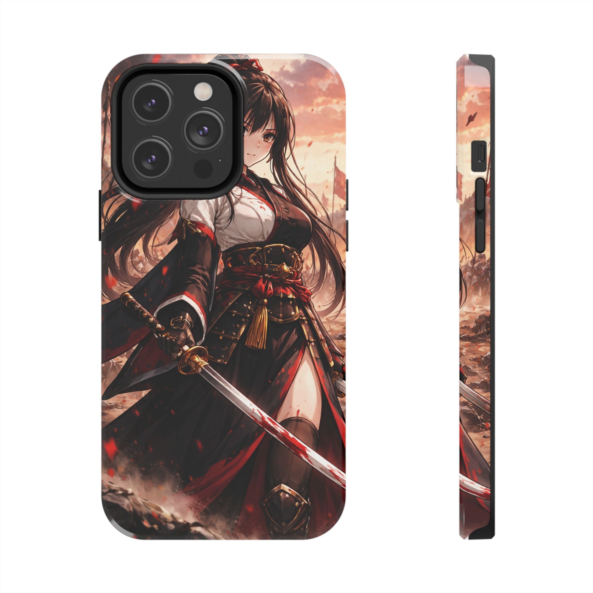 Samurai Girl Anime Art Phone Case | Tough Phone Case